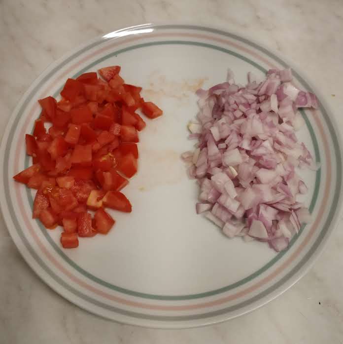Onions and tomatoes