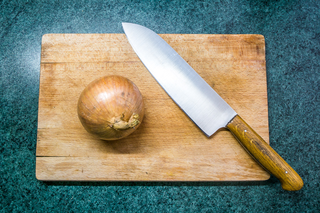 The onion before chopping.