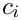 $ c_i $